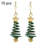 Pendientes de Navidad Tree Estrella Pendientes de bricolaje