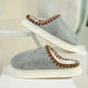 Winter Fashion Cotton Slippers With Sewing-side Design Indoor Non-slip Bedroom Floor Plush Slipper House Shoes Women Couple - EX-STOCK CANADA