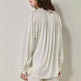 French Simplicity Loose And Lazy Style Silk Shirt For Women Autumn - EX-STOCK CANADA