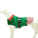 Fashion Christmas Clothes Green Elf Pet Dog Christmas Costume