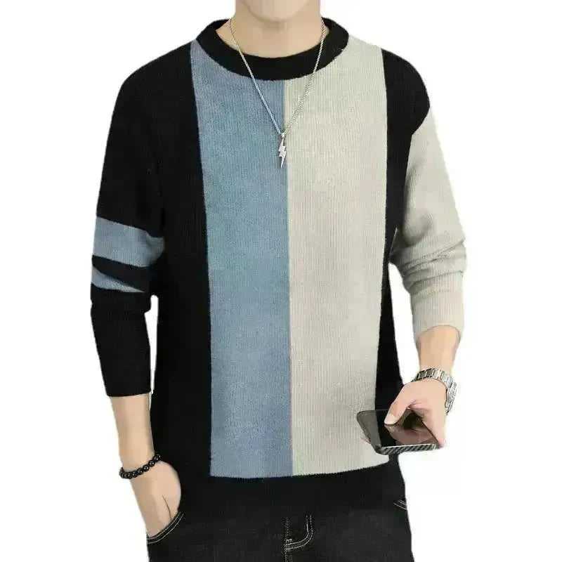 Fall Winter Crew Neck Warm Pullover Sweater Men - EX-STOCK CANADA