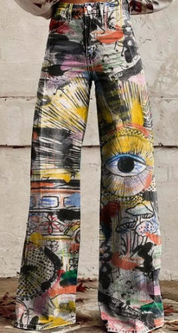Women's Casual Pants Thin Imitation Jeans EX-STOCK Canada 