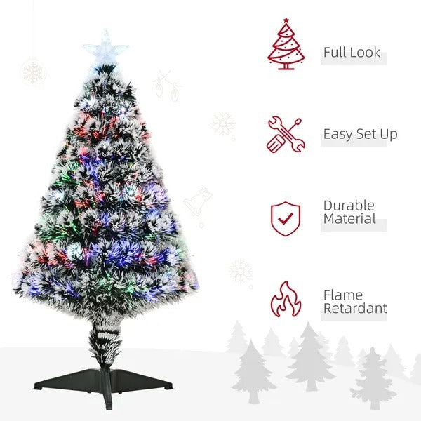 3ft Pre-Lit LED Optical Fiber Christmas Tree W  Stand EX-STOCK Canada 