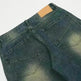 Washing Indentation Denim Bootcut Jeans Pants Men - EX-STOCK CANADA