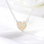 Romantic Heart Necklace Copper Zircon Pendant Necklace for women - EX-STOCK CANADA