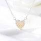 Romantic Heart Necklace Copper Zircon Pendant Necklace for women - EX-STOCK CANADA