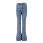 Retro Fashion Denim Boot-cut Pants Women Jeans Pants for Ladies