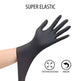 1 00pcs Black Disposable Nitrile Gloves Mechanic Blend Powder Free Industry--XL 
