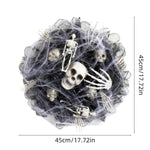 Halloween Black Mesh Skull Garland Party Layout Props EX-STOCK
