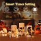 3 Pack Halloween Flameless Candle Lamp With Timer Setting Battery Operated Warm Orange Light Candles For Halloween Party Decoration - EX-STOCK Canada