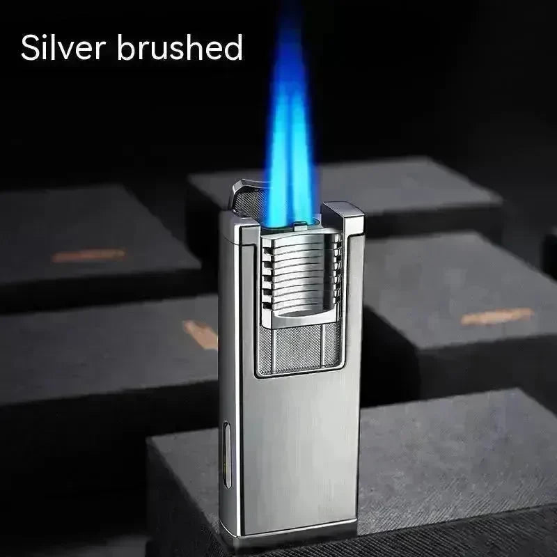 Double High Firepower Blue Flame Torch Lighter With Hidden Cigar Cutter - EX-STOCK CANADA