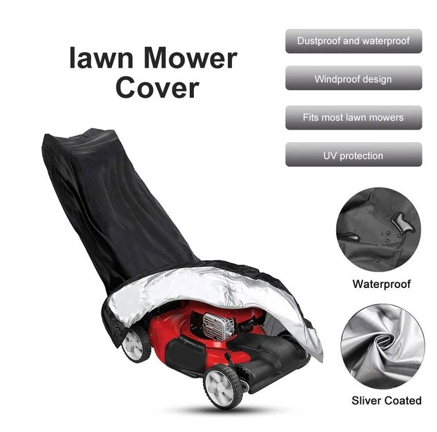 Waterproof Lawn Mower Cover Heavy Duty UV Protector For Push Mower Universal Fit EX-STOCK Canada 
