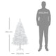 4ft Artificial Christmas Tree With Pine Realistic Branches, Auto Open, For Indoor Decoration, White EX-STOCK Canada 