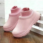 Zapatillas de algodón impermeables de moda para mujeres de invierno