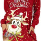 Women's Long-sleeved Christmas Hoodie Sweatshirt Dress Winter - EX-STOCK CANADA