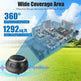 1Pc Ultrasonic Rodent Chaser Rat Repellent Pest Driver Mouse Control Squirrel Repeller With 4 Modes 4-65KHz Strobe Light 4 Timer 1292sq.ft. Coverage For Rodent Mouse Rats Squirrels Bats EX-STOCK