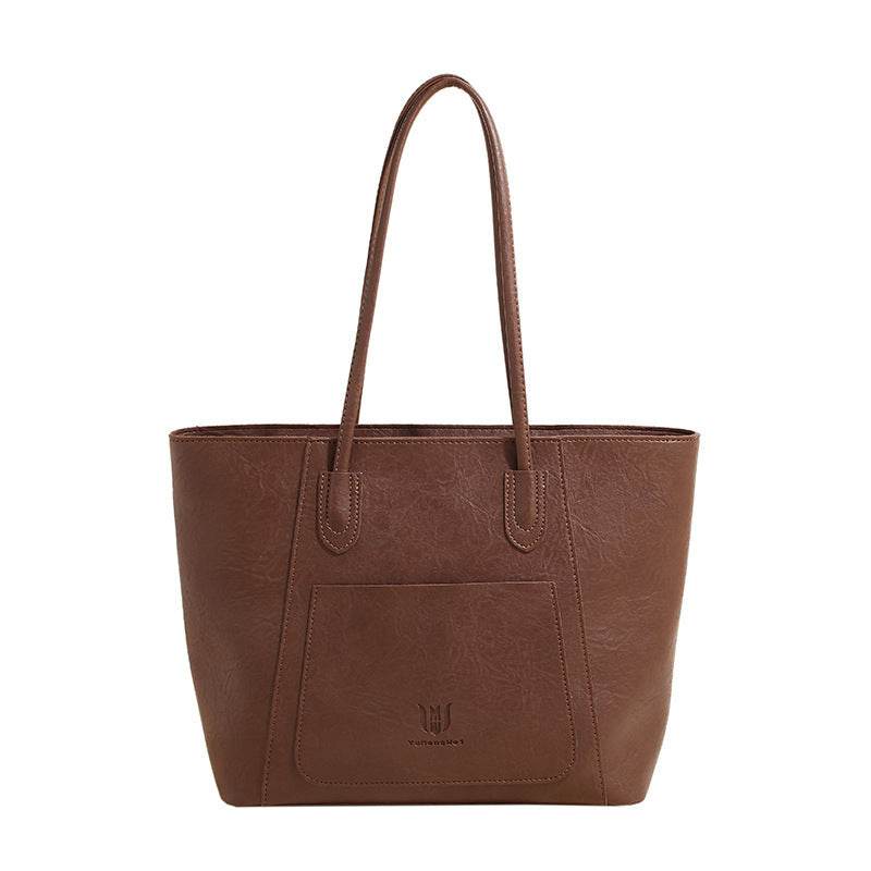 Casual Retro Shoulder Bag Texture Class Commuter Tote - EX-STOCK Canada