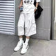 All-matching Loose Straight Cargo Cropped Baggy Pants Casual Trendy - EX-STOCK CANADA