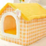 Casa de perro plegable Cama de gato Cat de invierno Villa de invierno Villa Sleep Kennel Nido removible Suministro