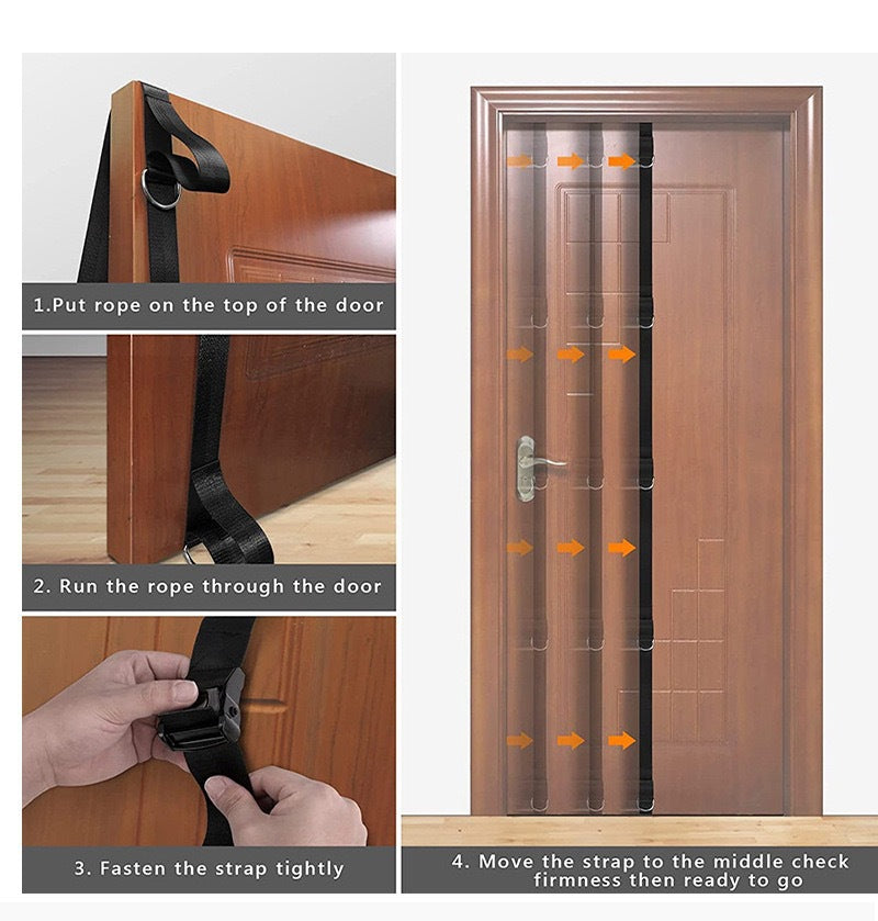 Home Fitness Multi-point Anchor Fitness Accessories Portable Door Strap 