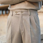 Woolen Draping Straight leg business office Work trouser for men - EX-STOCK CANADA