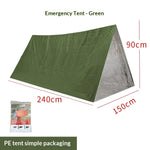 Portable Emergency Survival Tent – 240 × 150 cm, 3 Colours