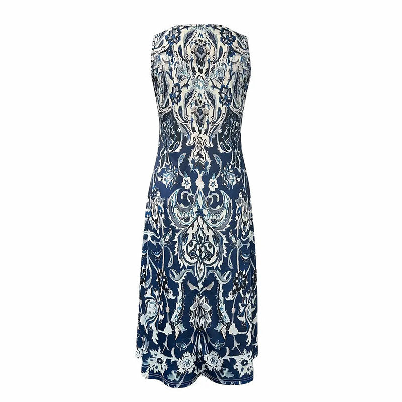 Women's Summer Sleeveless Boho Maxi Sundress Casual Beach Dress EX-STOCK