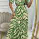 Off Shoulder Summer Maxi Dress Hollow out Cute Flowy dress - EX-STOCK CANADA