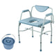 Commode Chair, Bedside Commode With Drop-Down Arms And Detachable Backrest, 5-Level Adjustable Height, 7L Removable Bucket, Easy To Assemble, 1000LBS Capacity, Portable Toilet For Adults Seniors EX-STOCK
