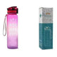 1L Tritan Water Bottle With Time Marker Bounce Cover Motivational Water Bottle Cycling Leakproof Cup For Sports Fitness Bottles - EX-STOCK CANADA
