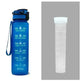 1L Tritan Water Bottle With Time Marker Bounce Cover Motivational Water Bottle Cycling Leakproof Cup For Sports Fitness Bottles - EX-STOCK CANADA