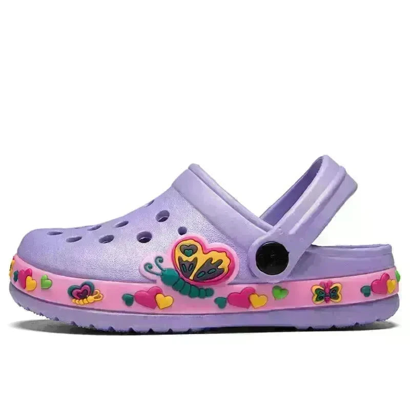 2-6y Kids Summer Boys Girls Sandals Flat Heel Cartoon Soft Bottom Beach Slippers Children Garden Shoes - EX-STOCK CANADA