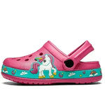 2-6y Kids Summer Boys Girls Sandals Flat Heel Cartoon Soft Bottom Beach Slippers Children Garden Shoes - EX-STOCK CANADA