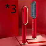 2-In-1 Hair Straightener Hot Comb - Dual-Use Rotating Electric Brush - EX-STOCK CANADA