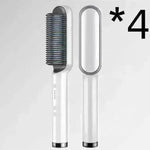 2-In-1 Hair Straightener Hot Comb - Dual-Use Rotating Electric Brush - EX-STOCK CANADA