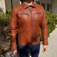 Veste en cuir pour homme BOL avec poche zippée 