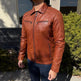 Veste en cuir pour homme BOL avec poche zippée 