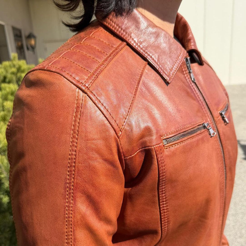 Veste en cuir pour homme BOL avec poche zippée 