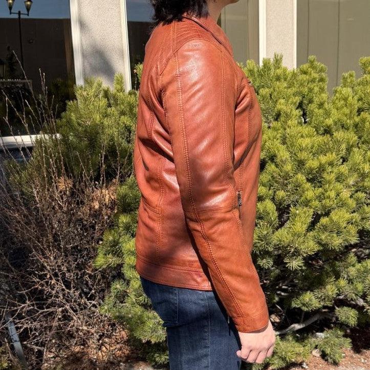 Veste en cuir pour homme BOL avec poche zippée 