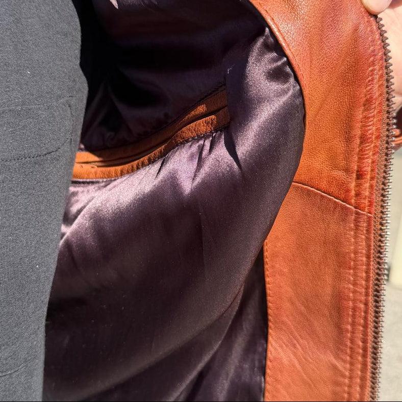 Veste en cuir pour homme BOL avec poche zippée 