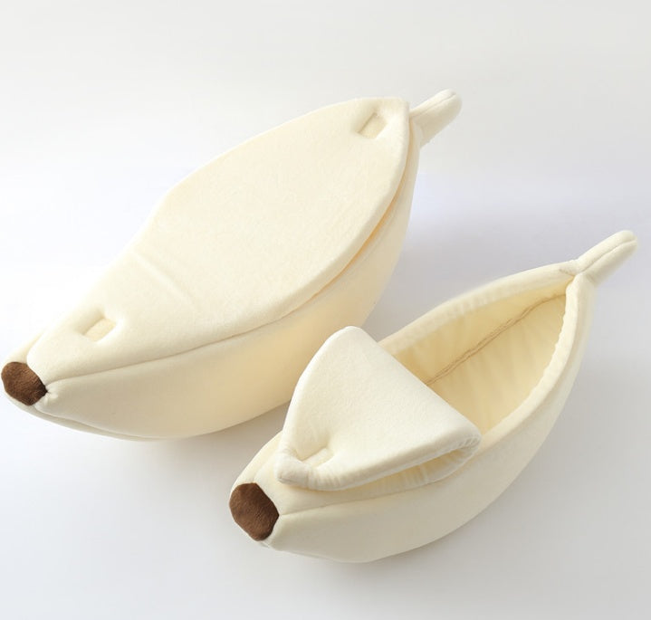 Pet House Dog Bed Banana Shape Dog House Cute Pet Kennel Nest Warm Dog Sofas Sleeping Bed EX-STOCK Canada 