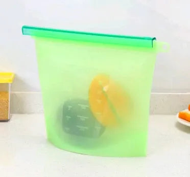 Reusable Silicone food storage bag vacuum sealed bag - EX-STOCK CANADA