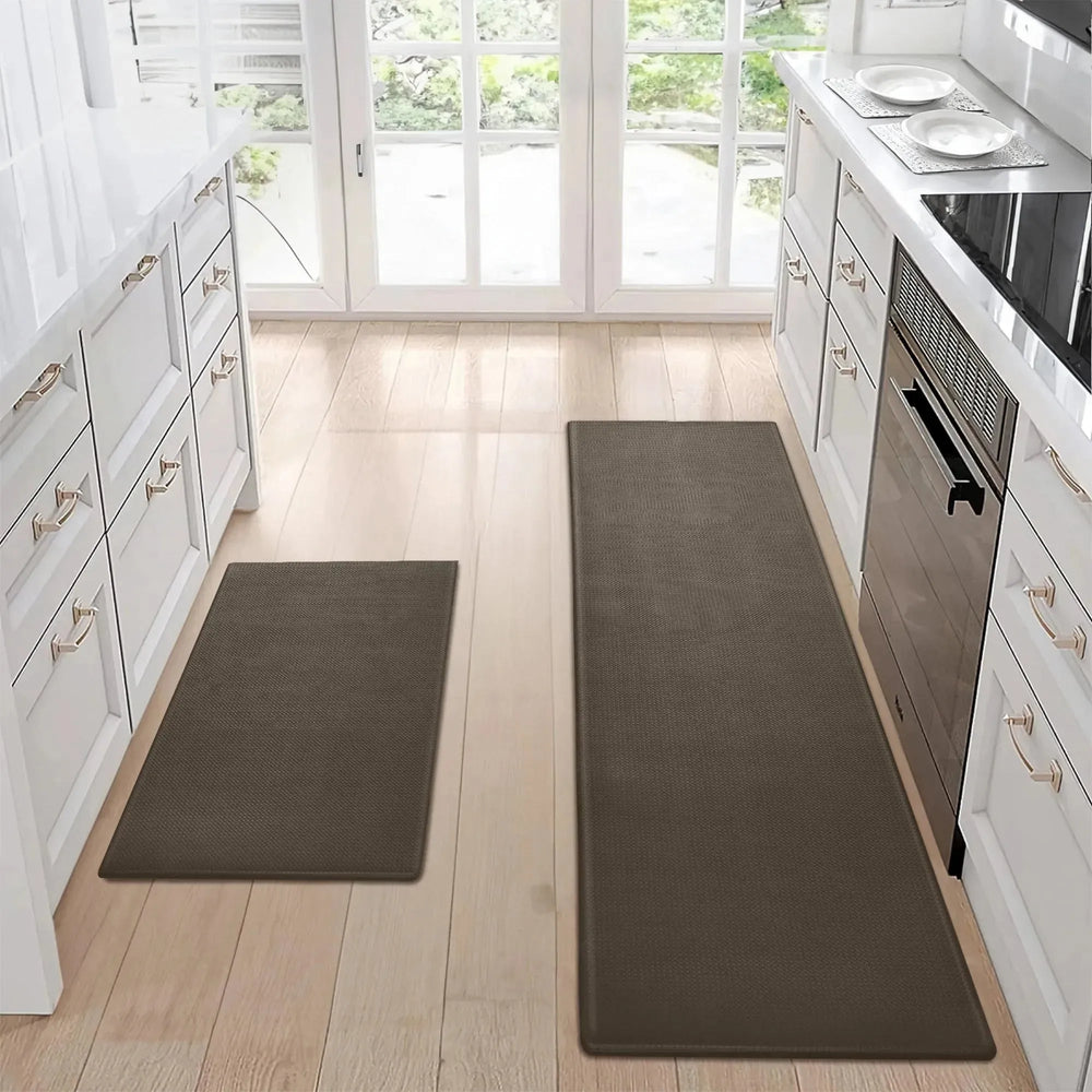 Kitchen Floor Mat Two-piece Set Of Non-slip, Waterproof  Rug And Easy To Scrub For Home, Kitchen - EX-STOCK CANADA