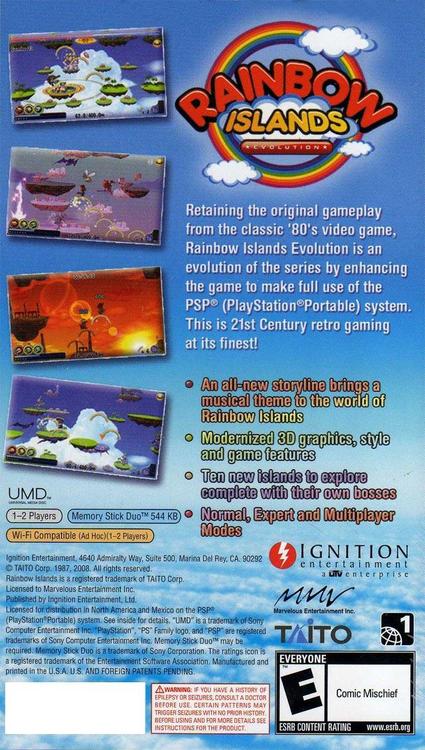 Rainbow Islands Evolution 