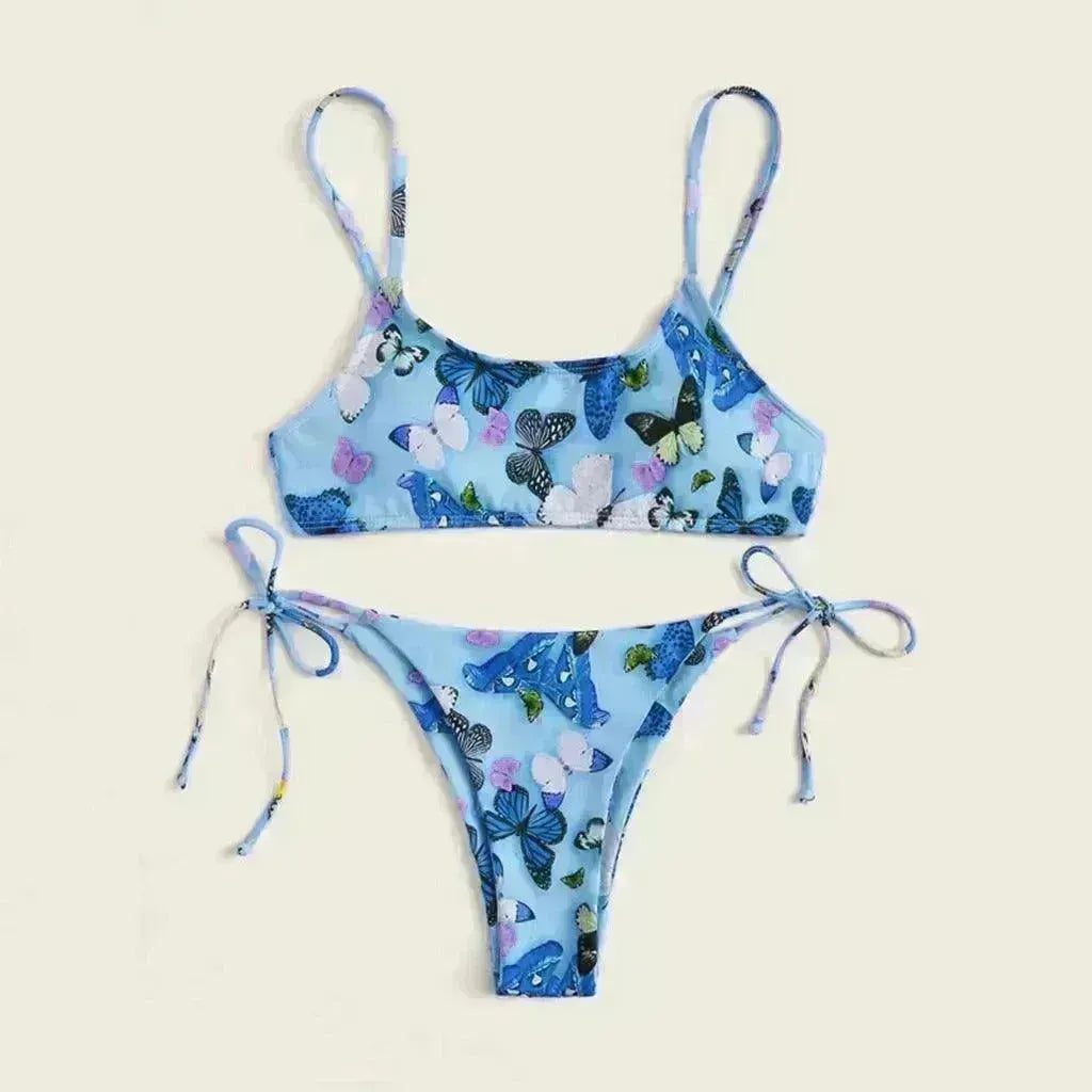 2024 Summer Vibe Flowers Print Sexy Bikini for Beach Swimming Fashion Push Up Swimsuit Womens Clothing - EX-STOCK CANADA