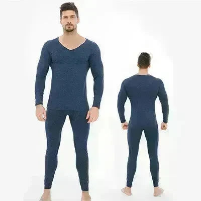 Winter Men's Sleepwear Loungewear Cashmere Long John set - EX-STOCK CANADA
