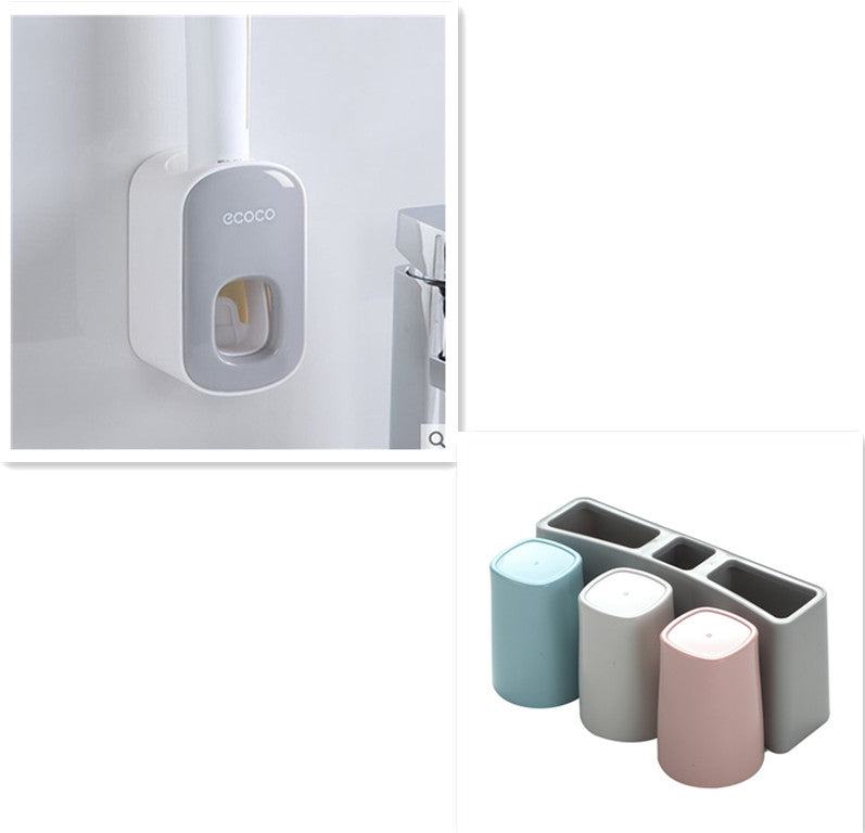 Wall Mounted Automatic Toothpaste Holder Bathroom Accessories Set Dispenser EX-STOCK Canada 