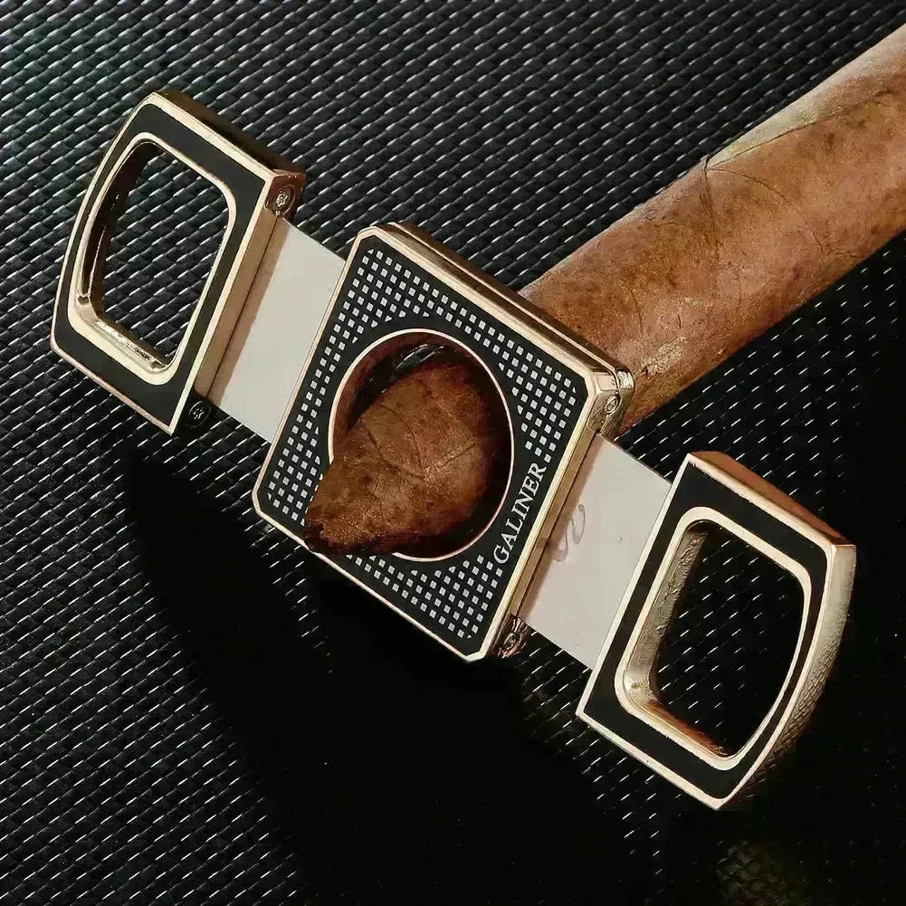GALINER Stainless Steel Double Blade Cigar Cutter - EX-STOCK CANADA