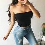 Sexy Fashion Summer Skinny Women Sleeveless Crop Tops Backl - EX-STOCK CANADA
