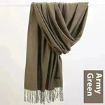 Pure Color Warm Keeping Scarf All-match Cashmere Shawl - EX-STOCK CANADA
